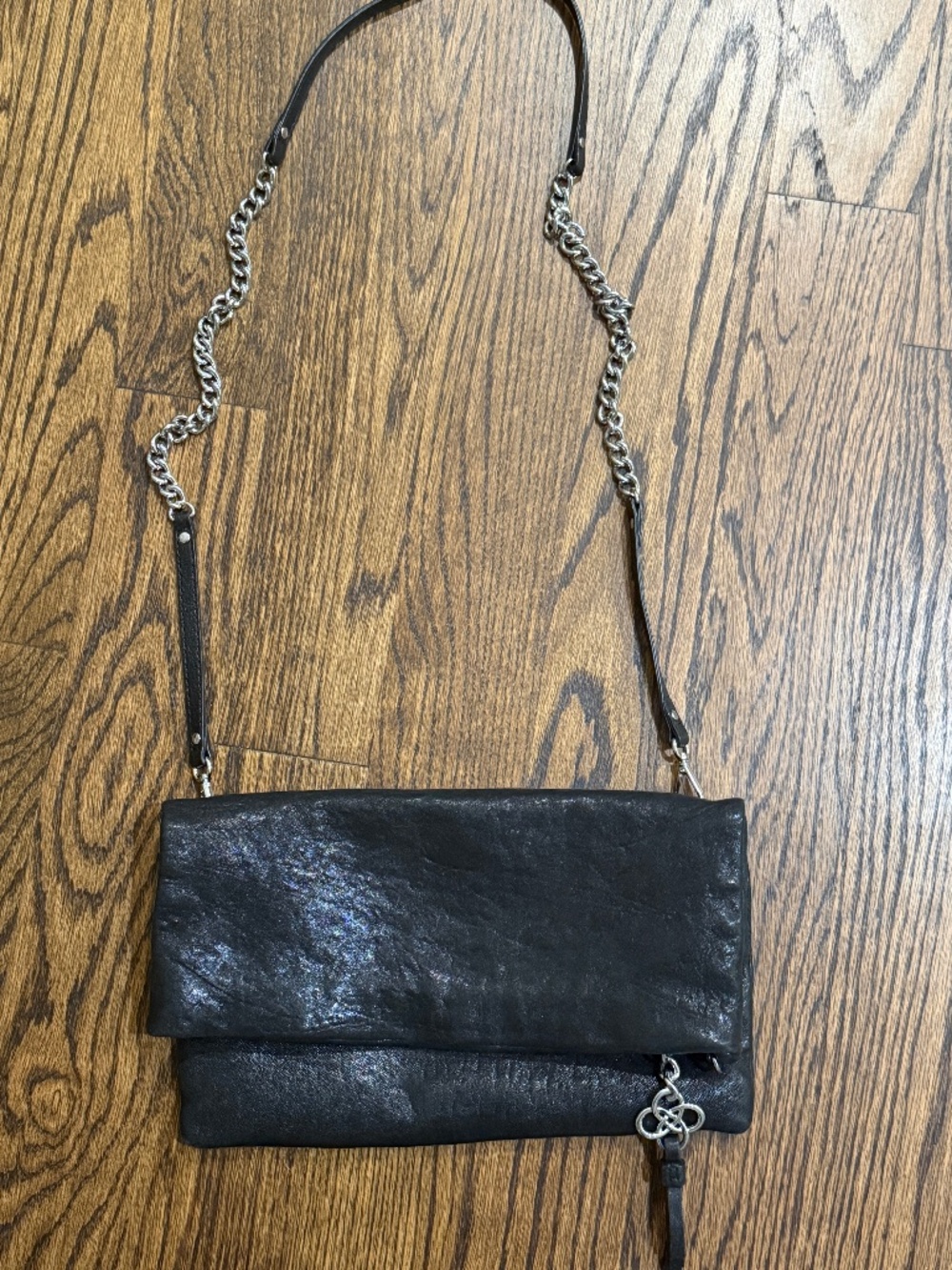 Stella and Dot Waverly 3 Way Crossbody Lambskin Leather Purse - Picture 3 of 9